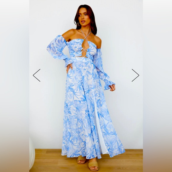 seven wonders Dresses & Skirts - SEVEN WONDERS DHARMA MAXI DRESS BLUE